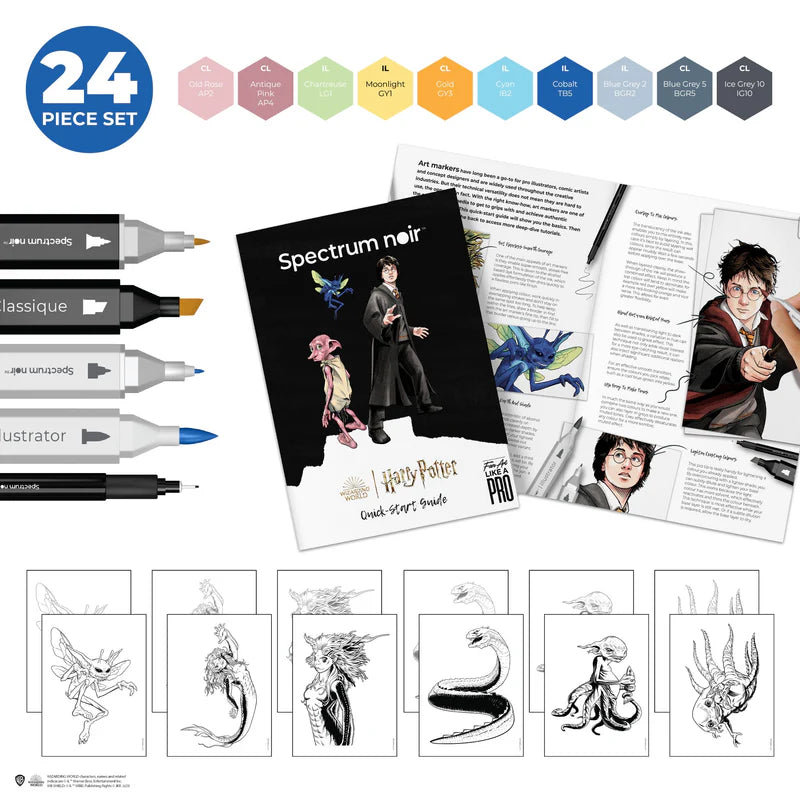 Spectrum Noir Fan-Art Like a Pro Art Kit - Magical Creatures