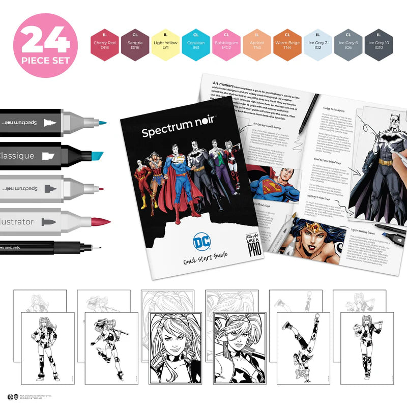 Spectrum Noir Fan-Art Like a Pro Art Kit - Harley Quinn