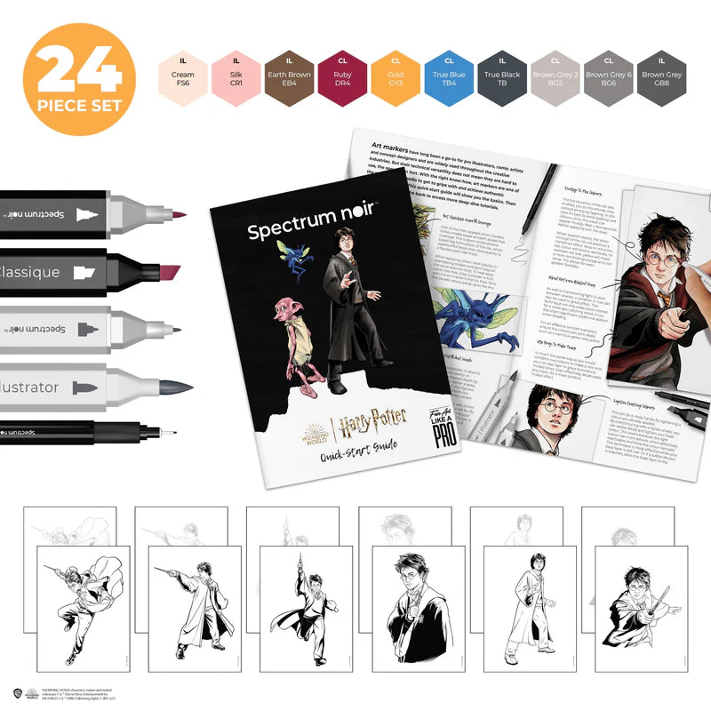 Spectrum Noir Fan-Art Like a Pro Art Kit - Harry Potter