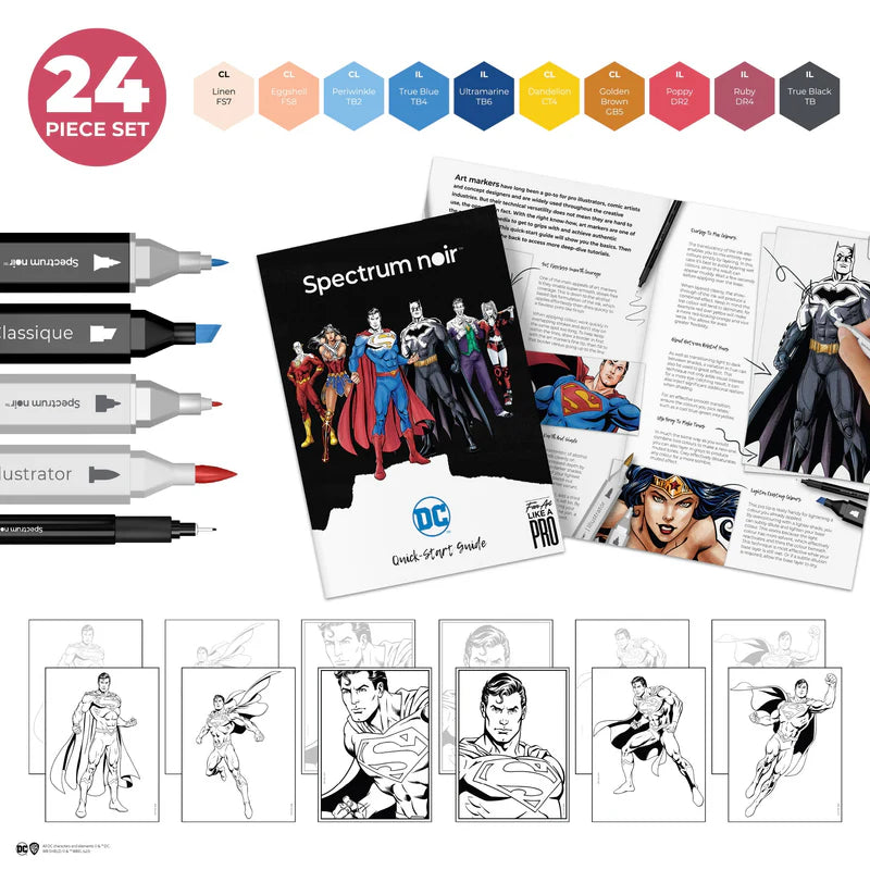 Spectrum Noir Fan-Art Like a Pro Art Kit - Superman