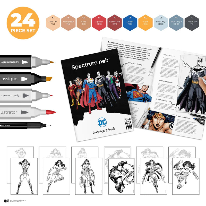 Spectrum Noir Fan-Art Like a Pro Art Kit - Wonder Woman