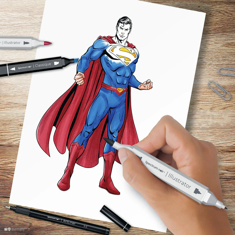 Spectrum Noir Fan-Art Like a Pro Art Kit - Superman