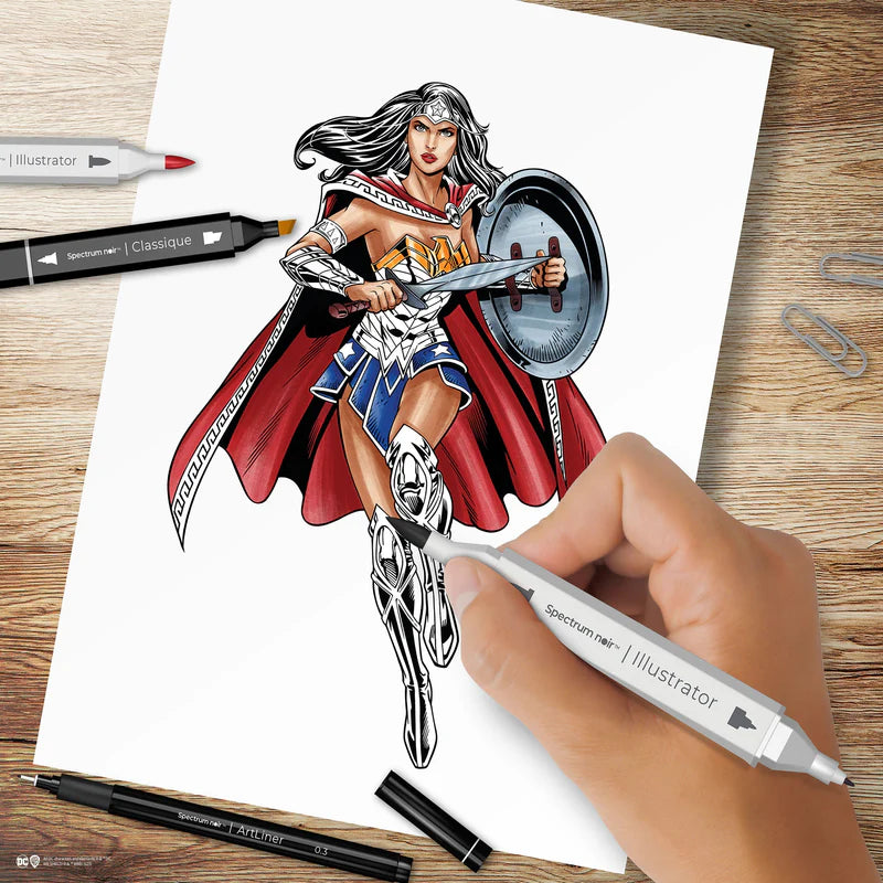 Spectrum Noir Fan-Art Like a Pro Art Kit - Wonder Woman