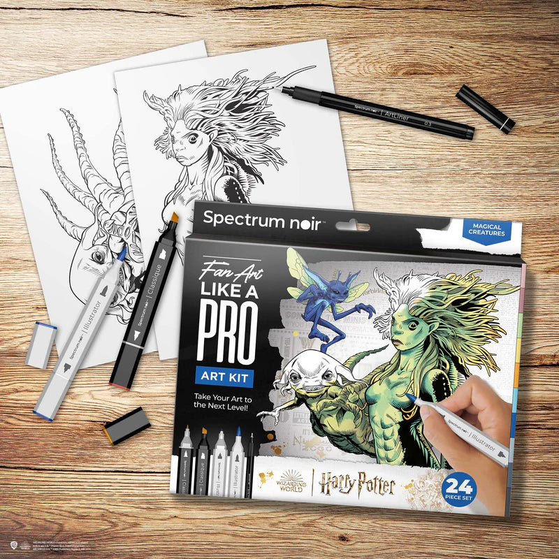 Spectrum Noir Fan-Art Like a Pro Art Kit - Magical Creatures