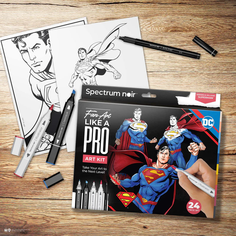 Spectrum Noir Fan-Art Like a Pro Art Kit - Superman
