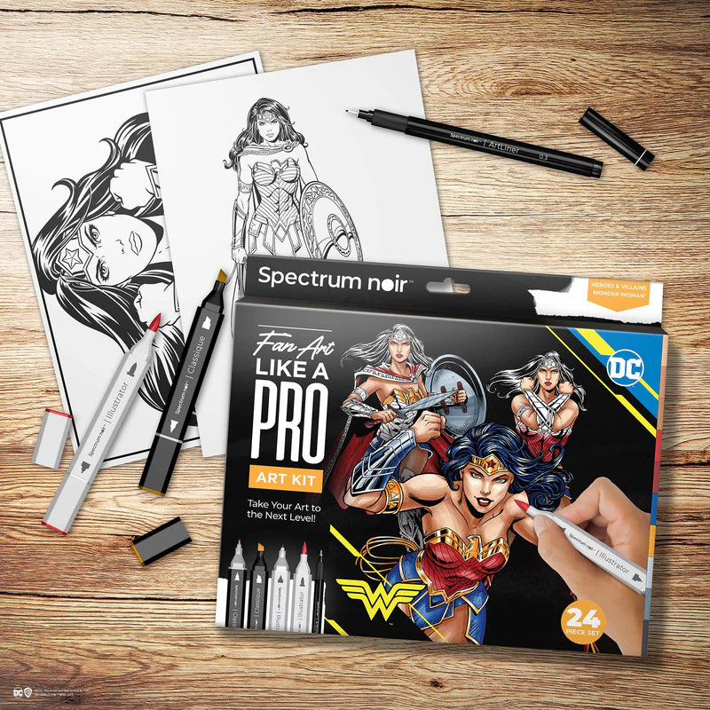Spectrum Noir Fan-Art Like a Pro Art Kit - Wonder Woman