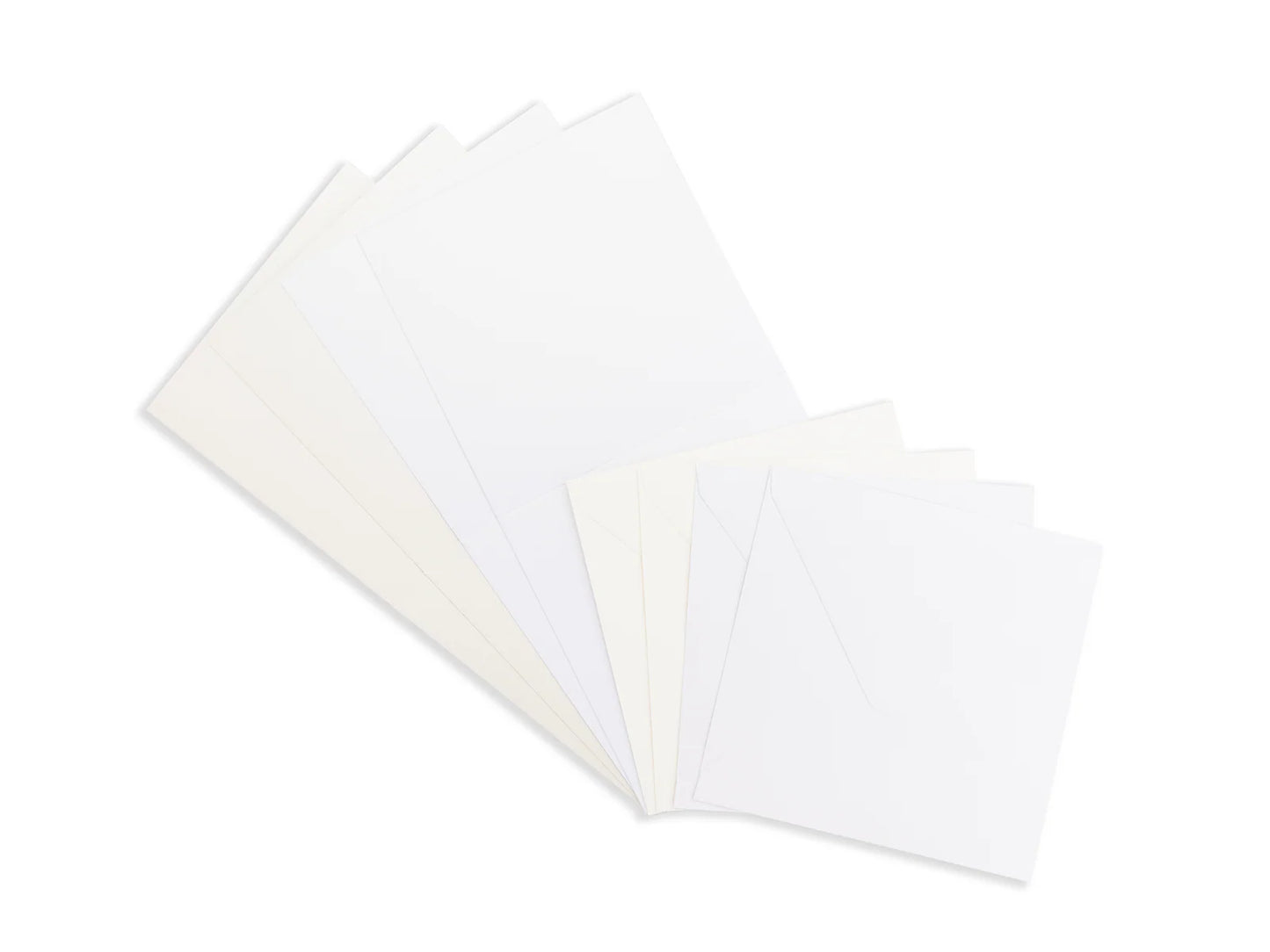 Crafter's Companion 6"x6" Pearl Card & Envelope Packs - White & Ivory 80 Pack