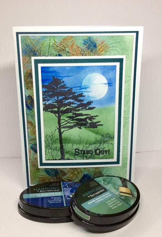 Harmony by Spectrum Noir Water Reactive Dye Inkpad - Green Topaz