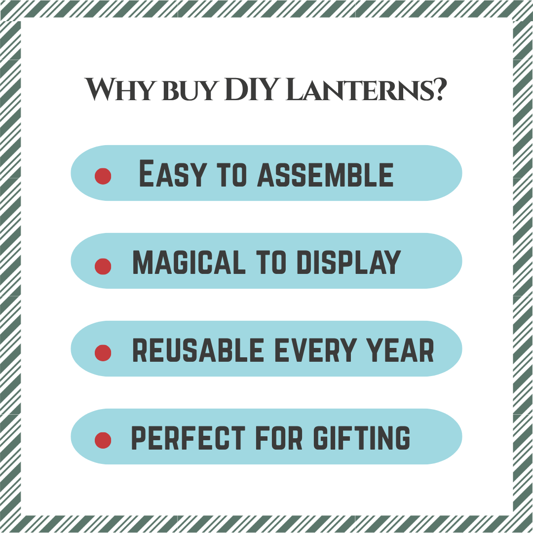 CrafTreat DIY Paper Lanterns - Santa
