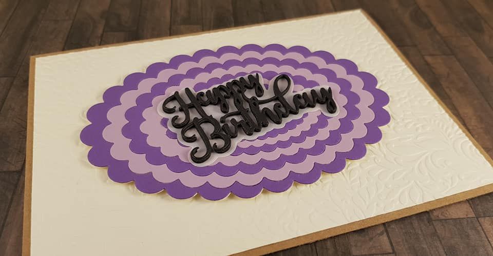 Gemini Elements Metal Die - Scalloped Edge Oval