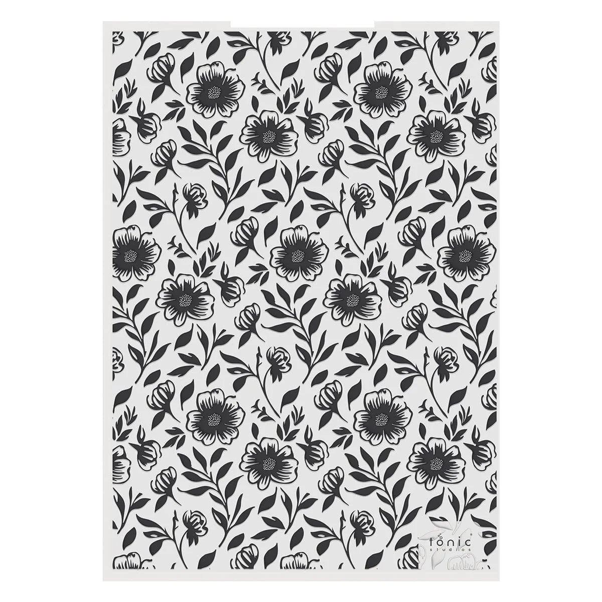 Bed of Blossoms 3D Embossing Folder