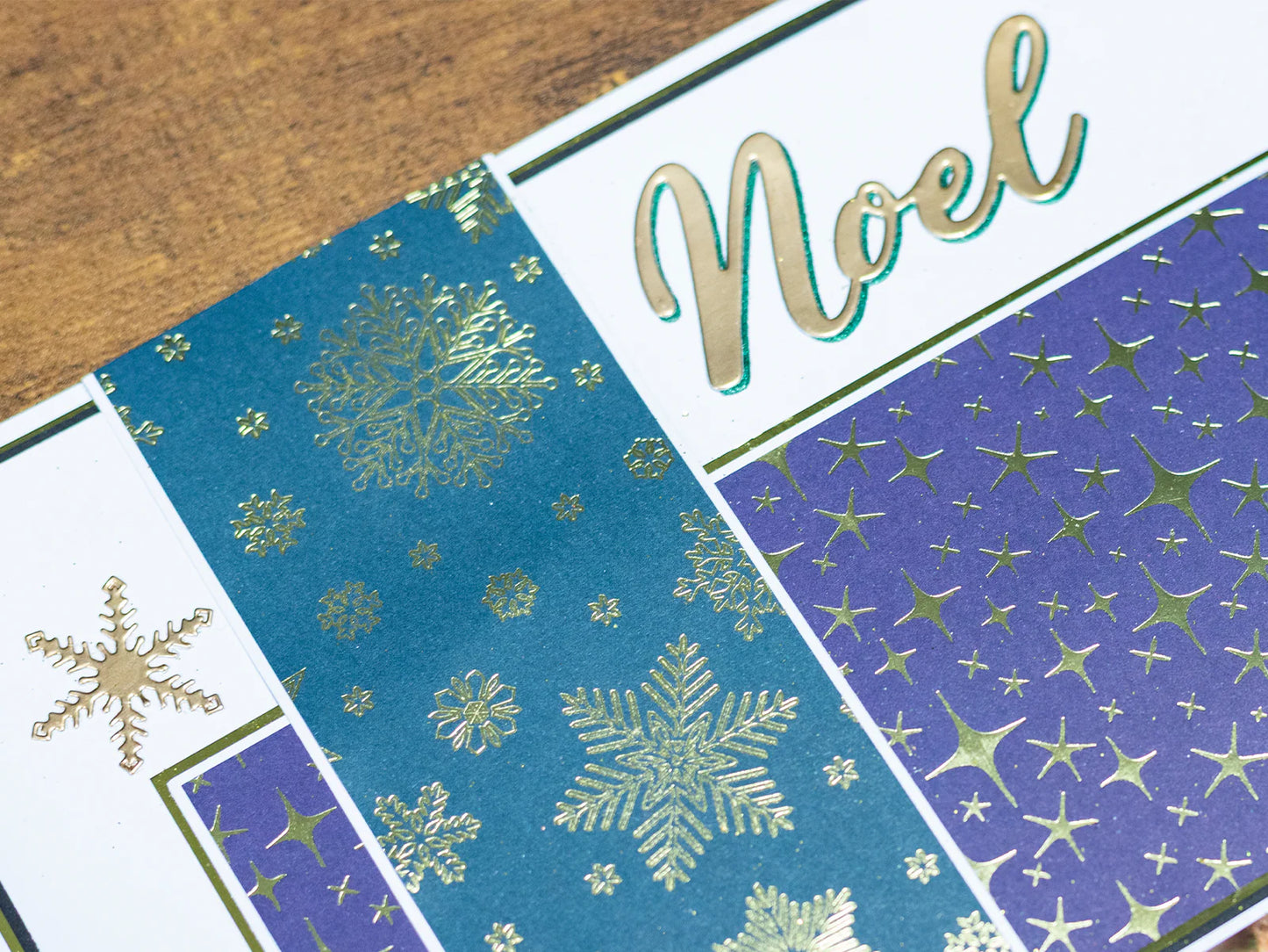 Crafter's Companion A5 Special Finish Card 100pk - Gold & Green