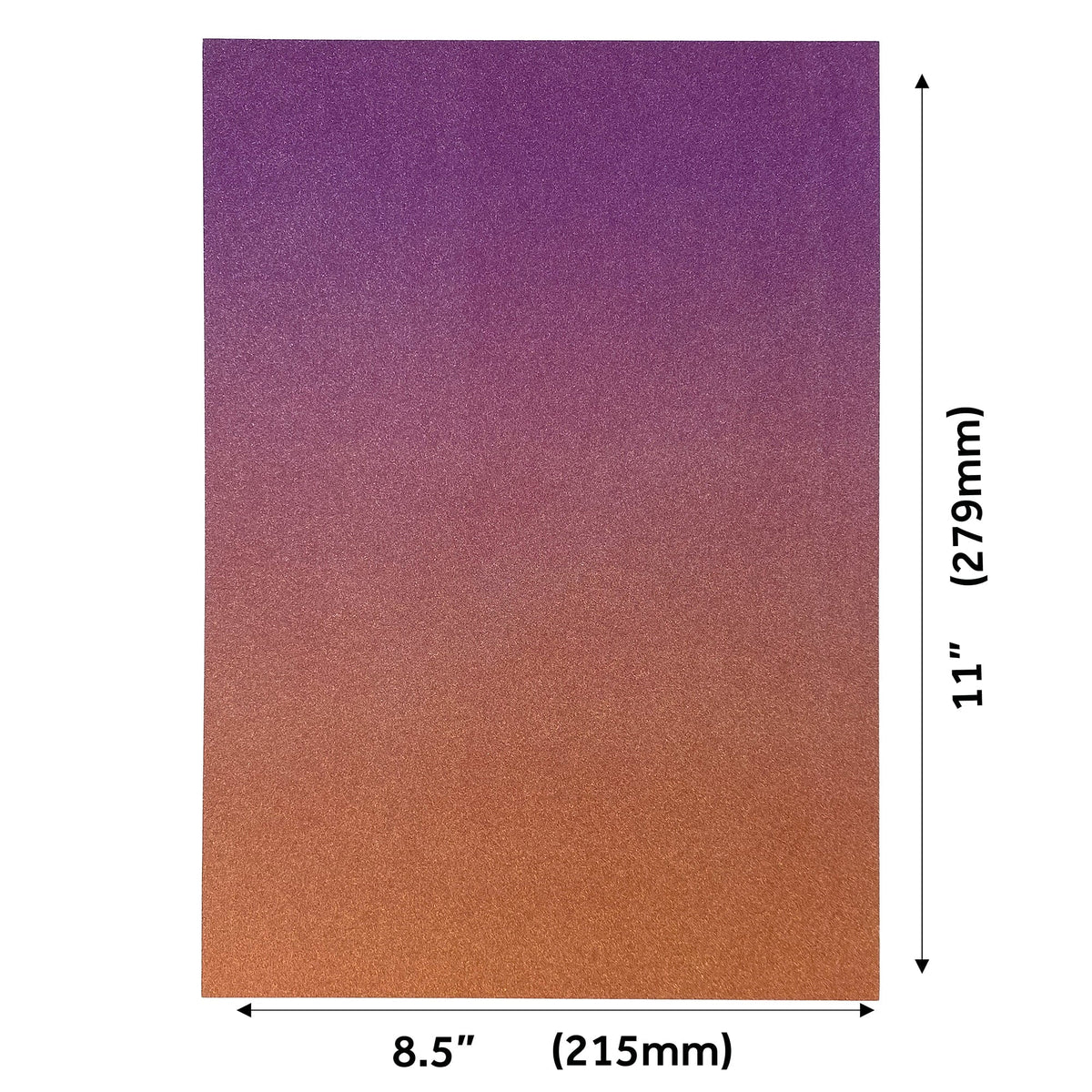 Craft Perfect Glitter Ombre Cardstock Pack - Arabian Nights