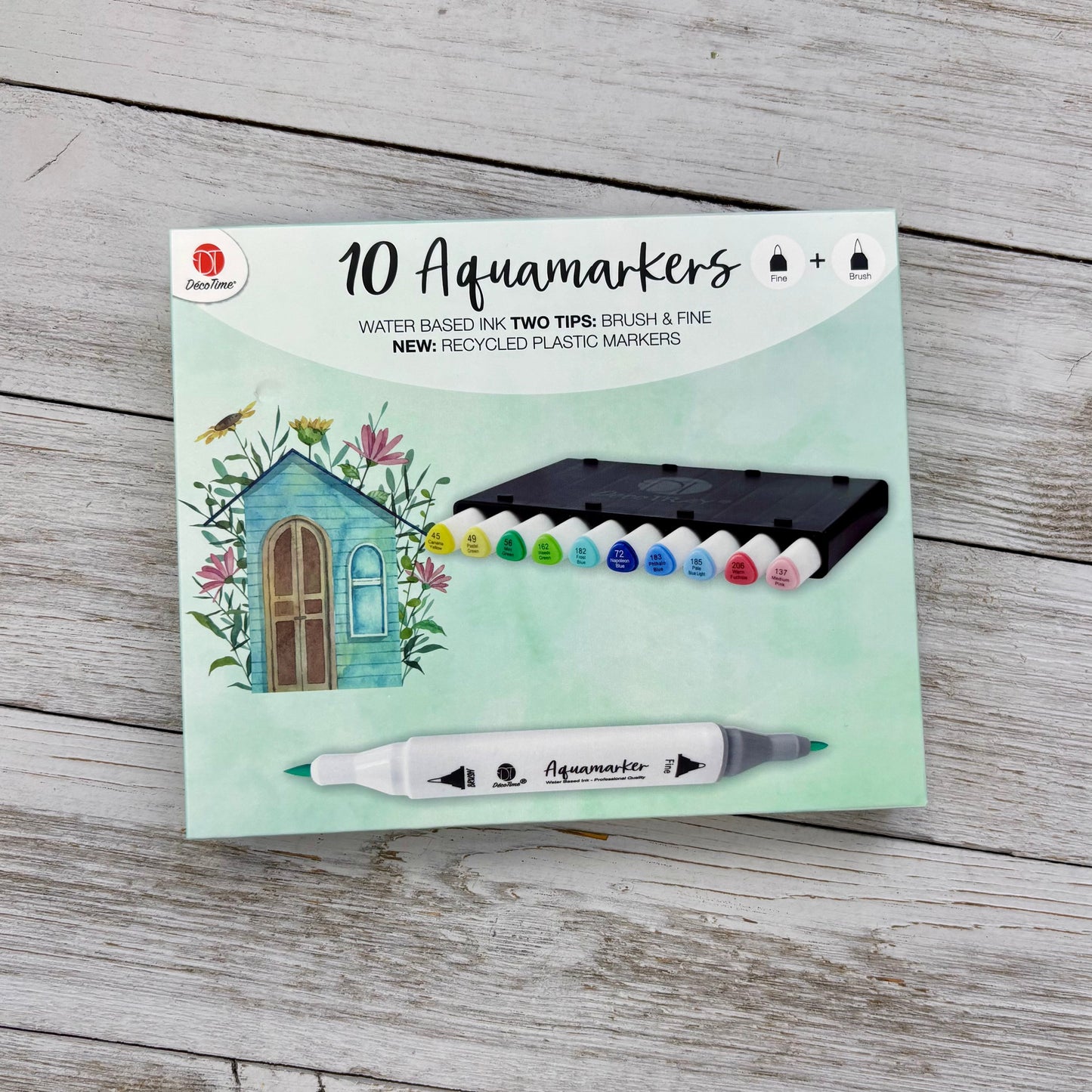 Deco Time Aquamarkers - Leafy Brights