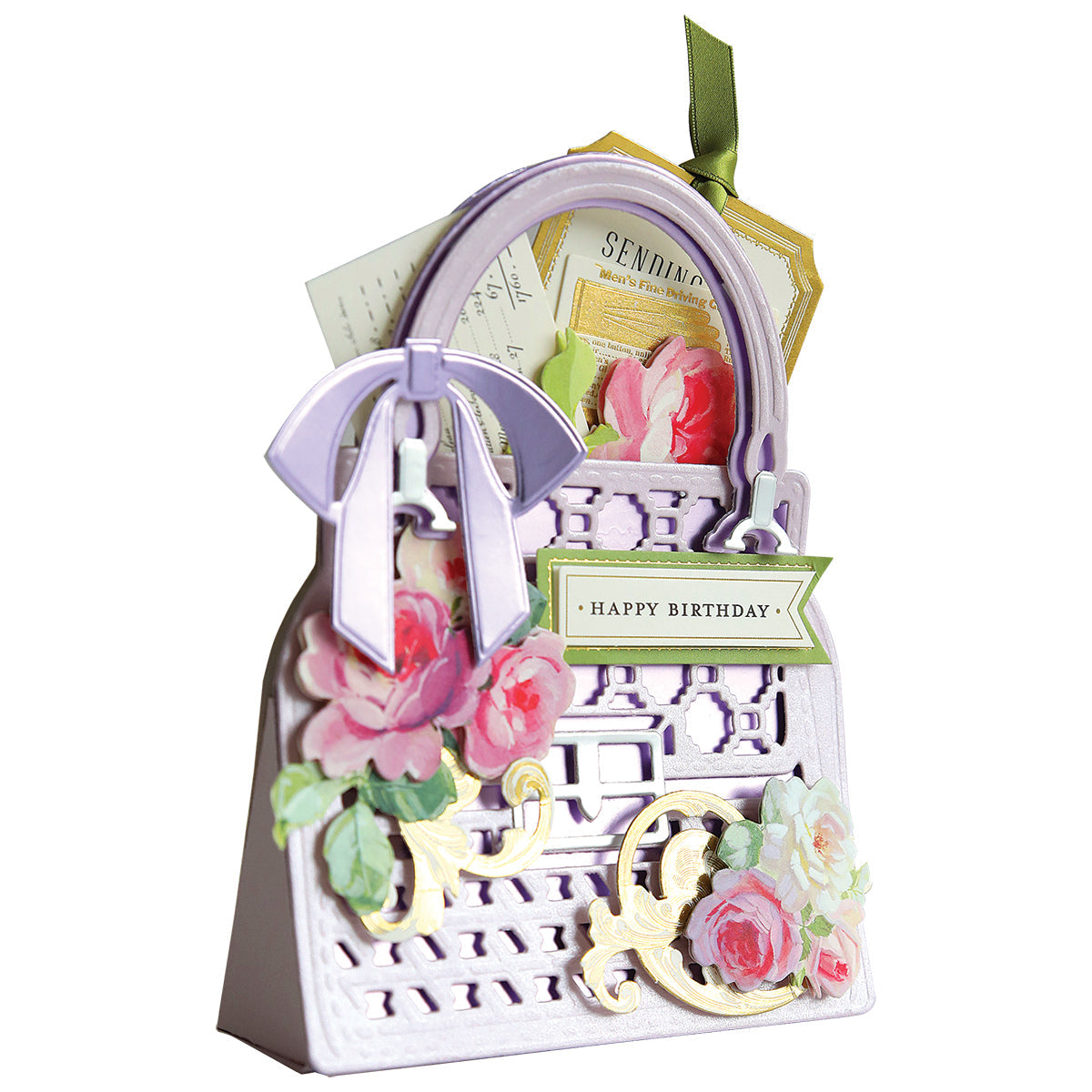 Luxury Stitched Purse Card Box Dies