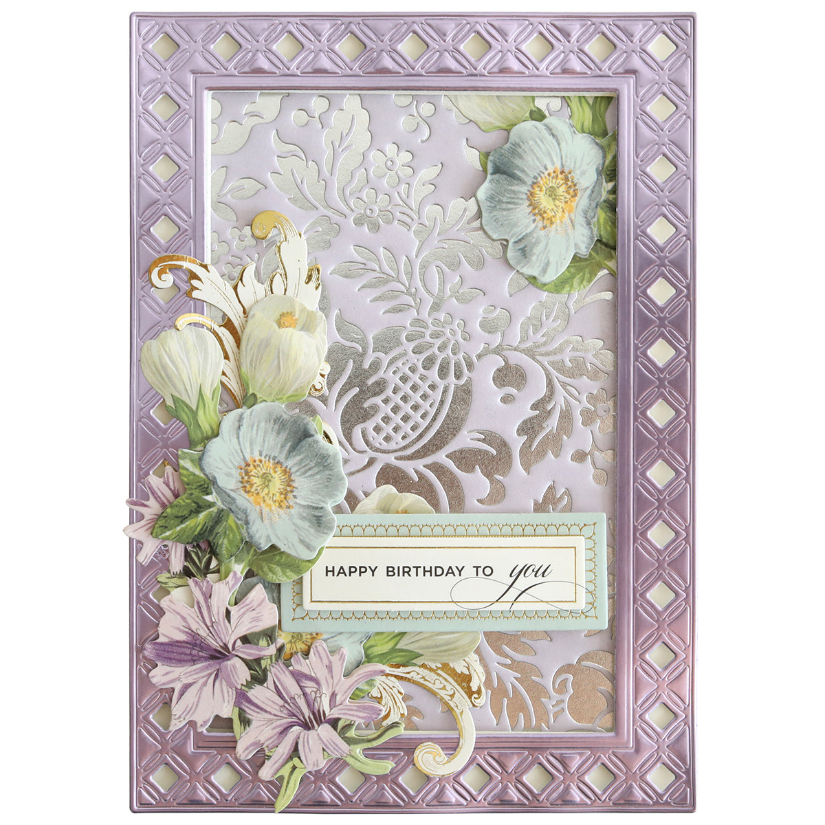 Gilded Floral Hot Foil Plates