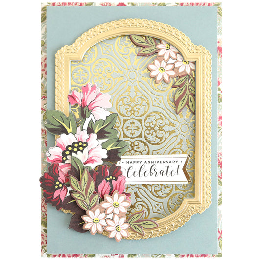 Gilded Damask Hot Foil Plates