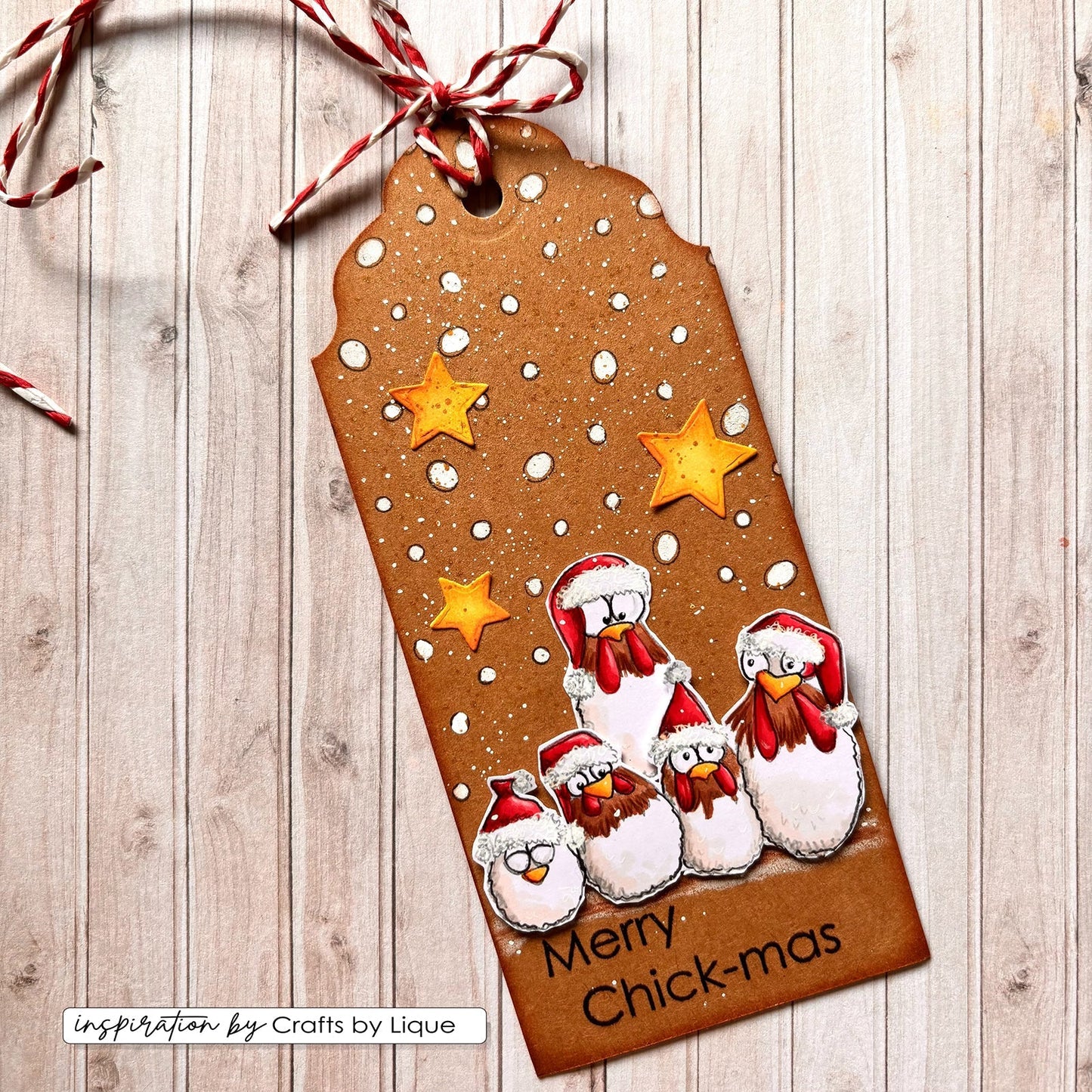 Vaessen Creative • Clear Stamps Christmas Chickens 1 12pcs