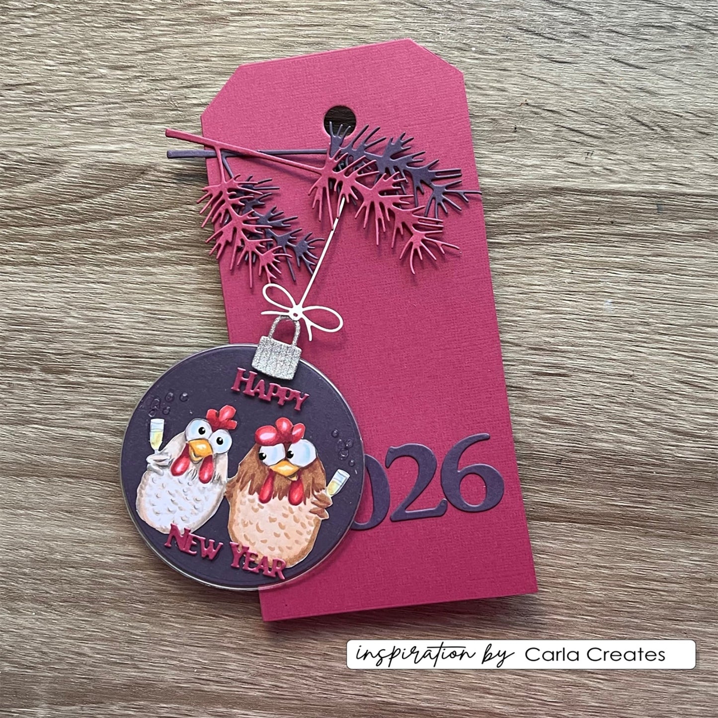Vaessen Creative • Clear Stamps Christmas Chickens 2 10pcs