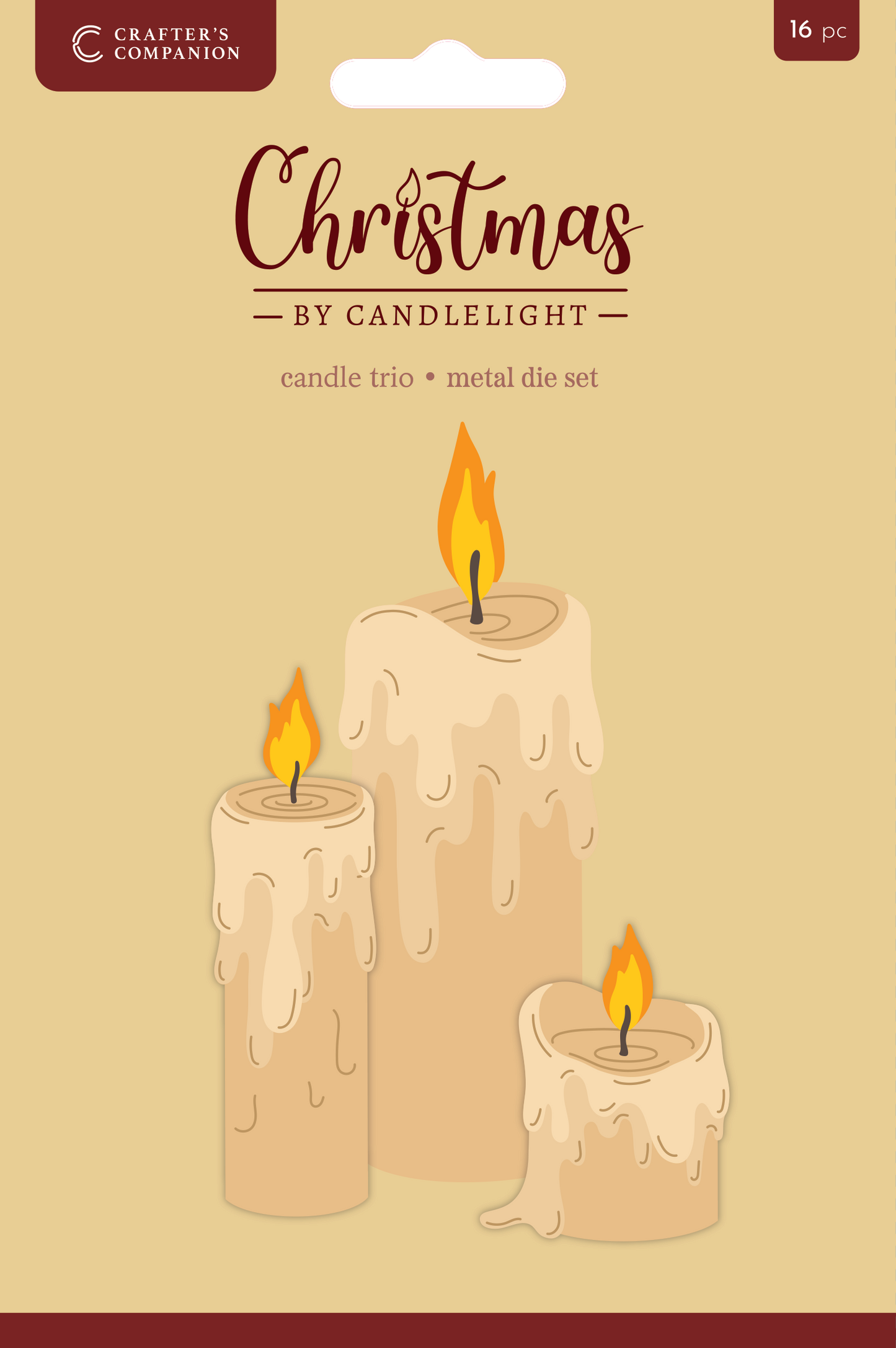 Christmas by Candlelight Metal Die Set - Candle Trio