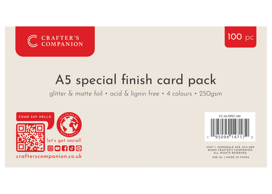 Crafter's Companion A5 Special Finished Card – 100pk