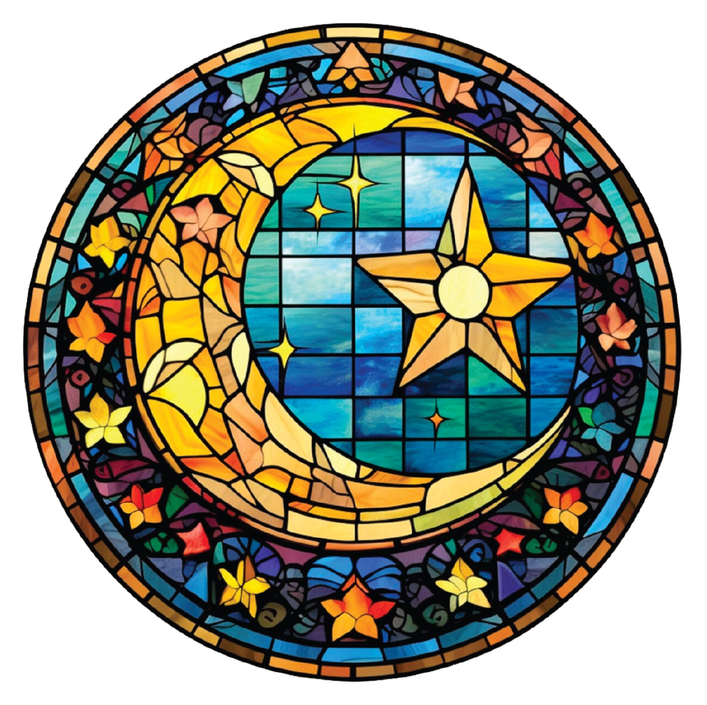 Crafter’s Companion Printed Acetate - Stained Glass Effect Circles