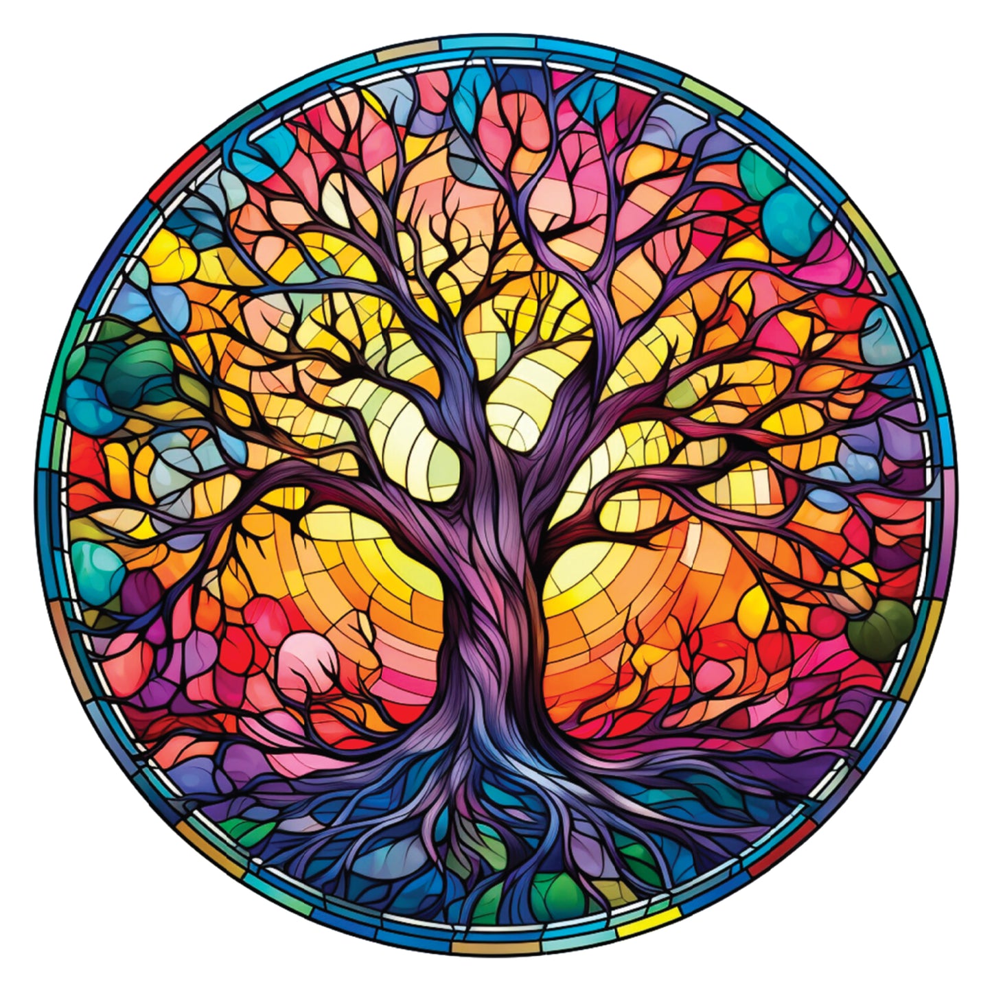 Crafter’s Companion Printed Acetate - Stained Glass Effect Circles
