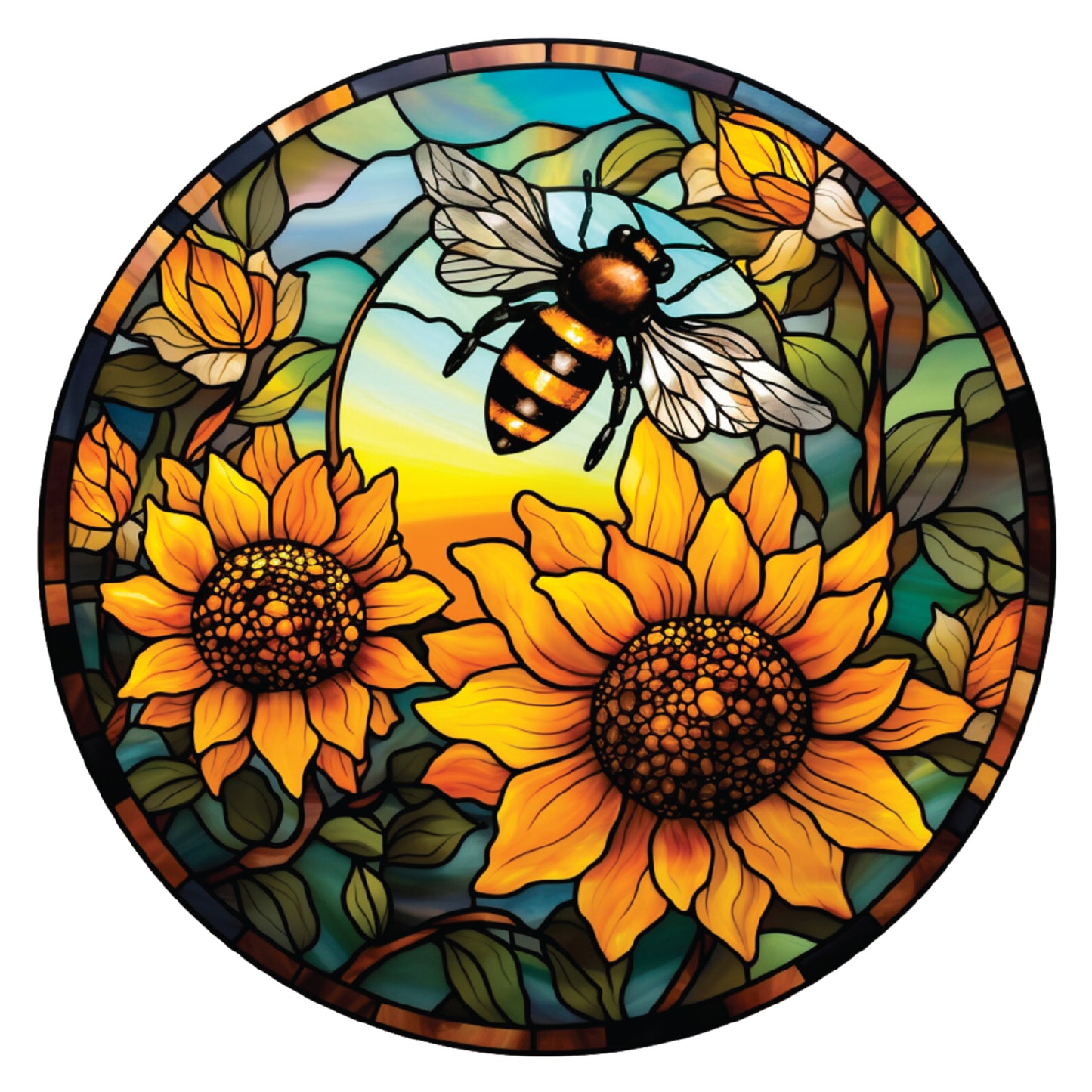 Crafter’s Companion Printed Acetate - Stained Glass Effect Circles