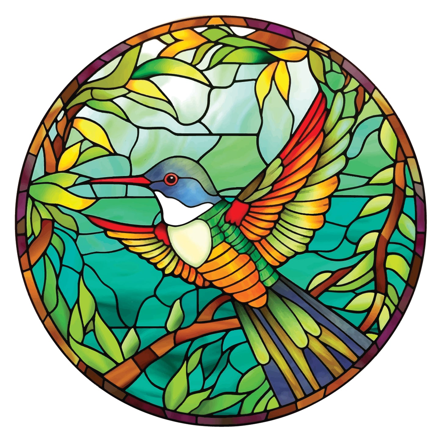 Crafter’s Companion Printed Acetate - Stained Glass Effect Circles