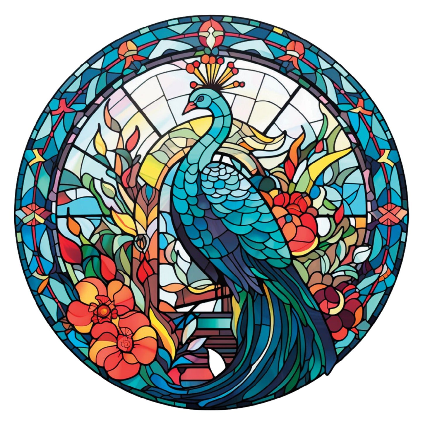 Crafter’s Companion Printed Acetate - Stained Glass Effect Circles