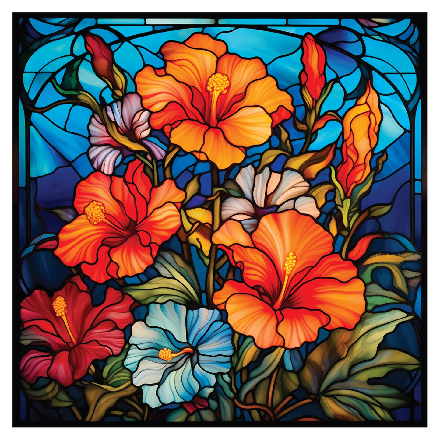 Crafter’s Companion Printed Acetate - Stained Glass Effect Squares