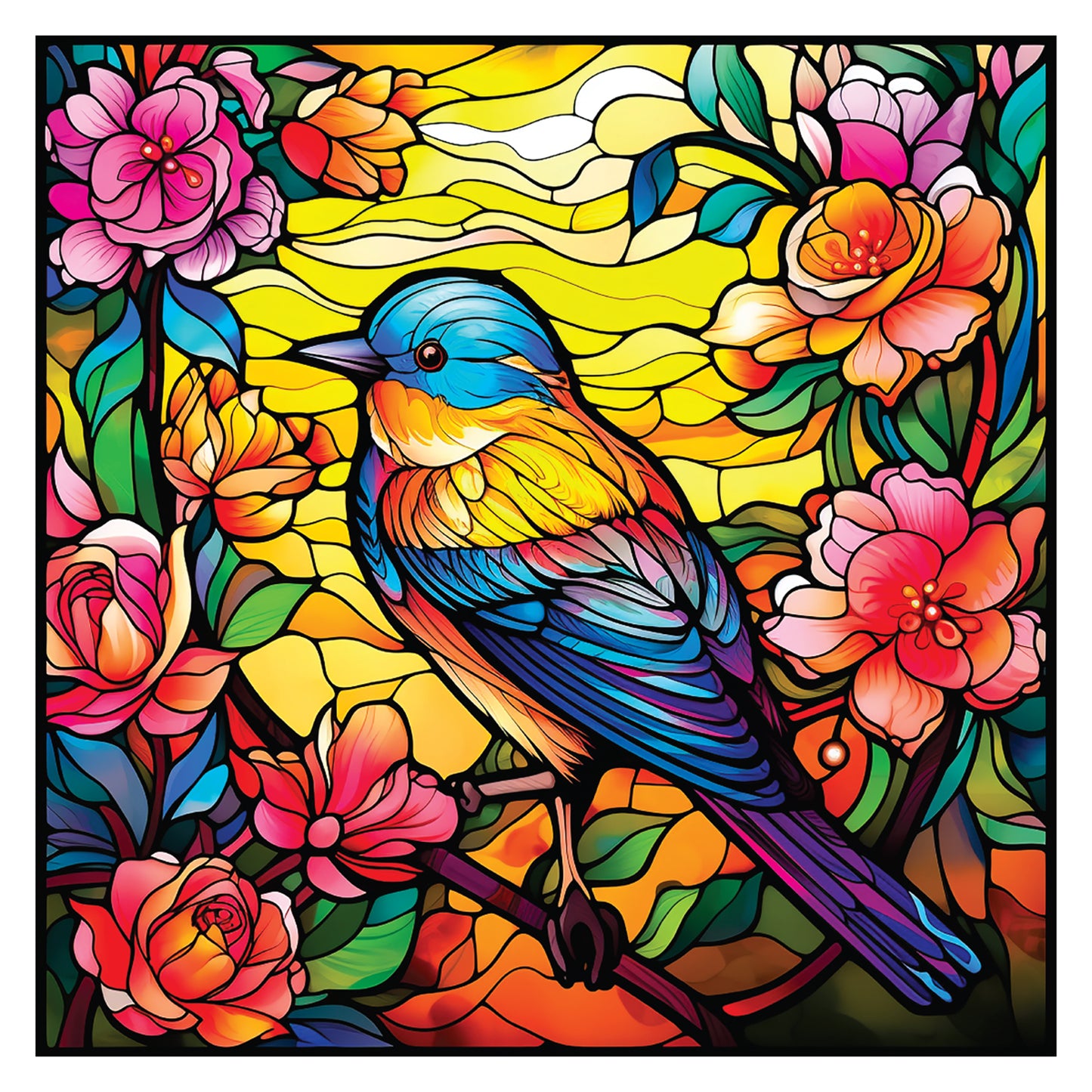 Crafter’s Companion Printed Acetate - Stained Glass Effect Squares