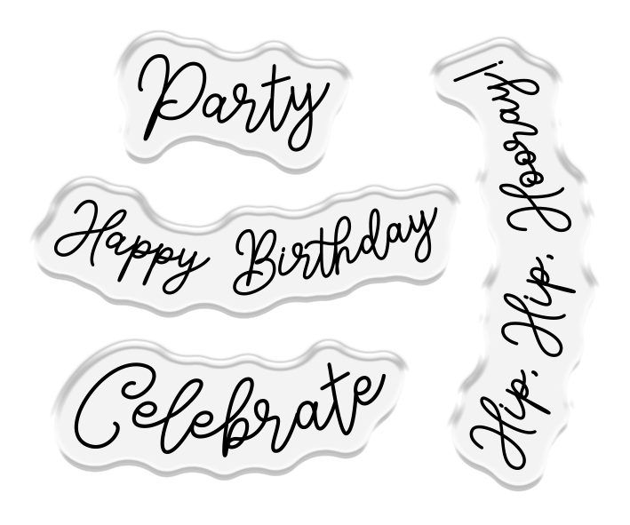 Crafter's Companion Birthday Celebrations Photopolymer Stamp & Die - Celebration Cake
