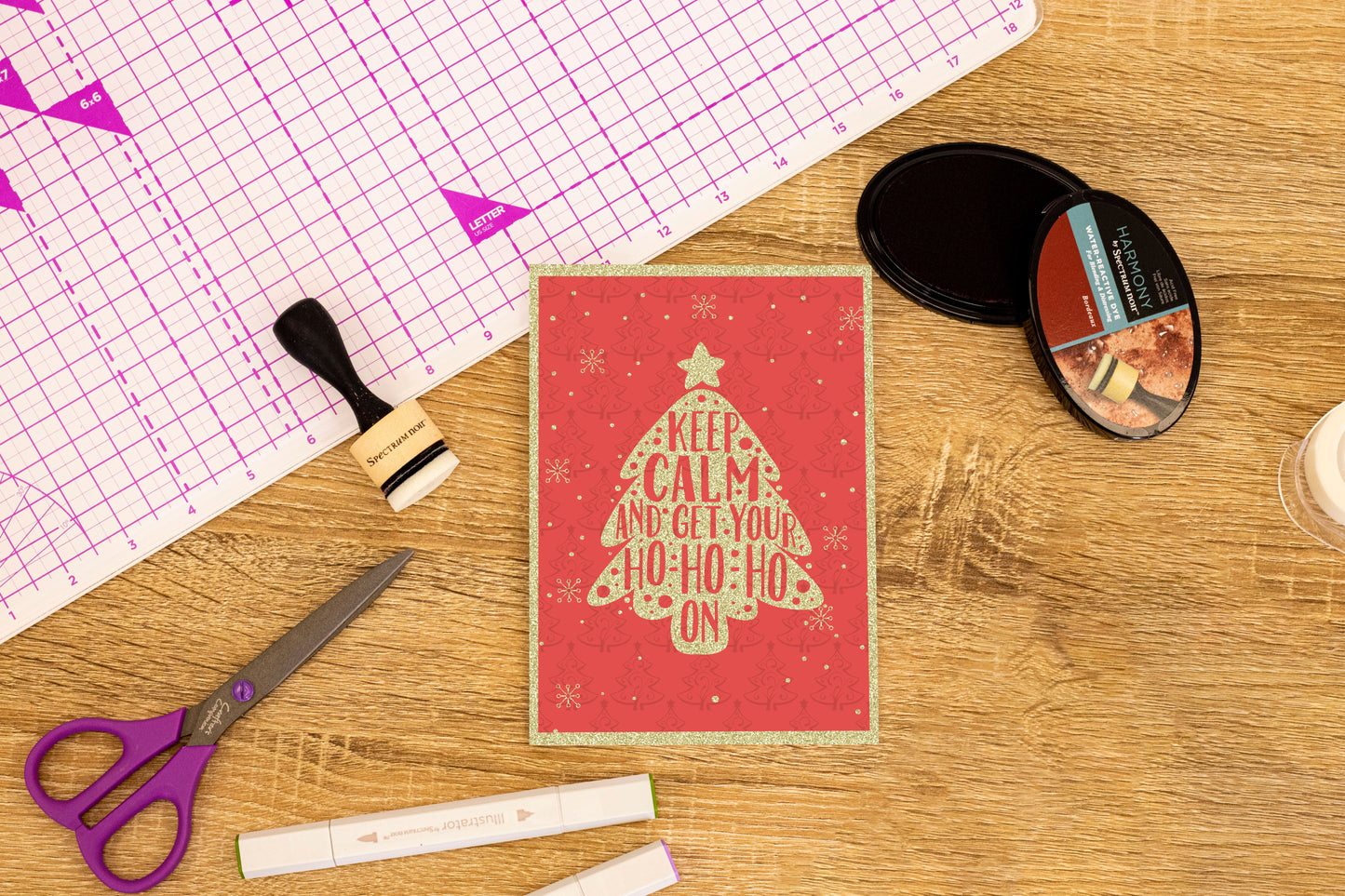 Crafters Companion Clear Acrylic Stamps - Keep Calm