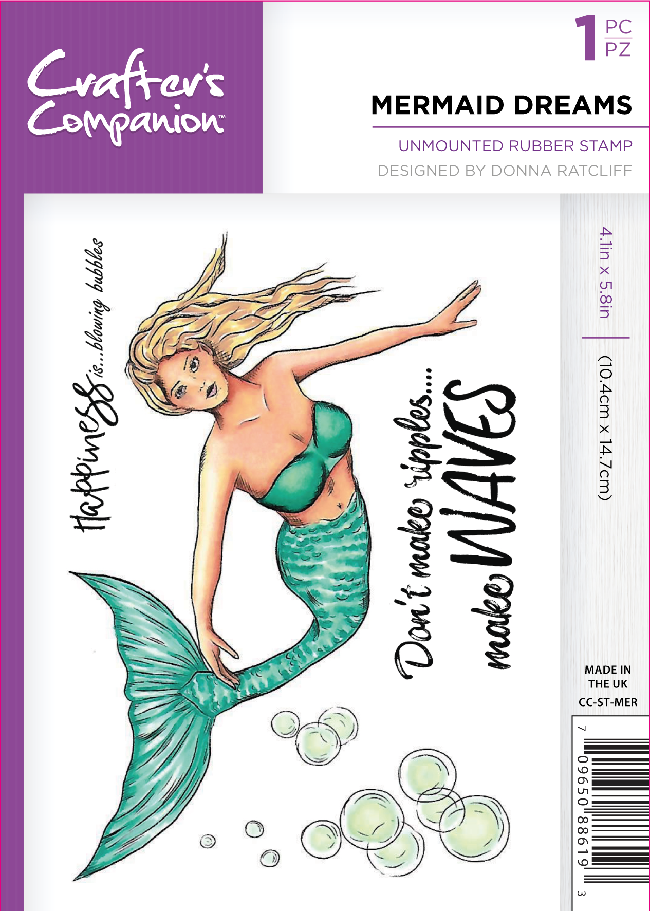 CC - Clear Acrylic Stamps - Mermaid Dreams