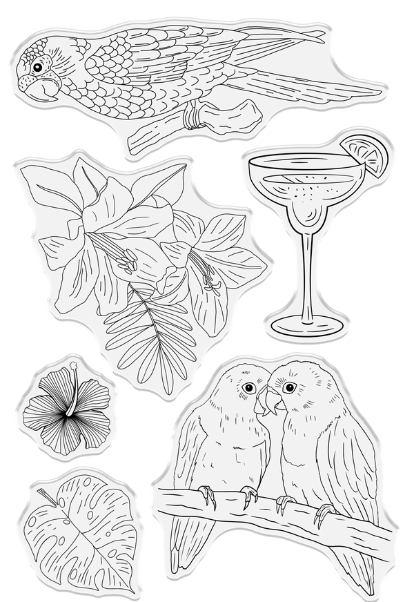 Crafter's Companion Clear Acrylic Stamp - Nature's Paradise