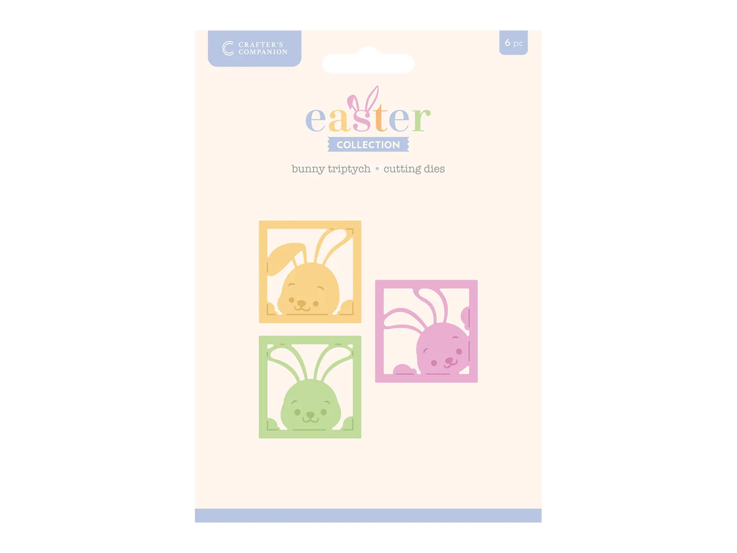 Crafter's Companion Easter Collection Metal Die - Bunny Triptych