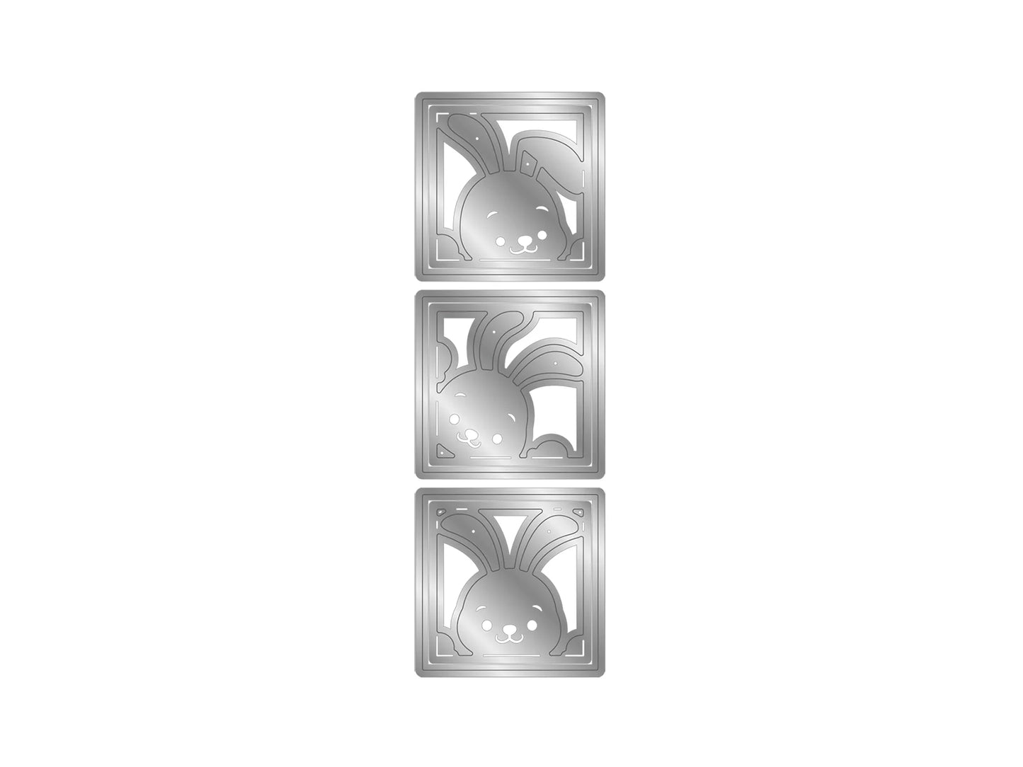 Crafter's Companion Easter Collection Metal Die - Bunny Triptych