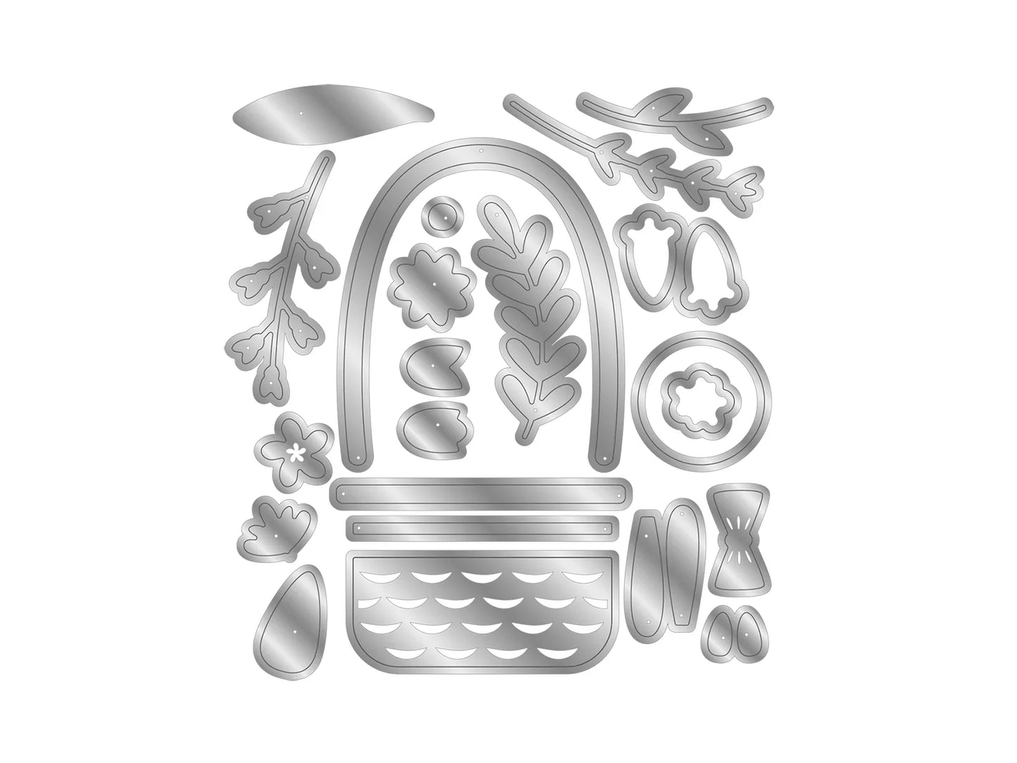 Crafter's Companion Easter Collection Metal Die - Easter Basket