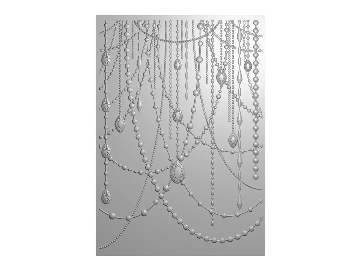 Crafter’s Companion 5″ x 7″ 3D Embossing Folder - Crystal Chandelier