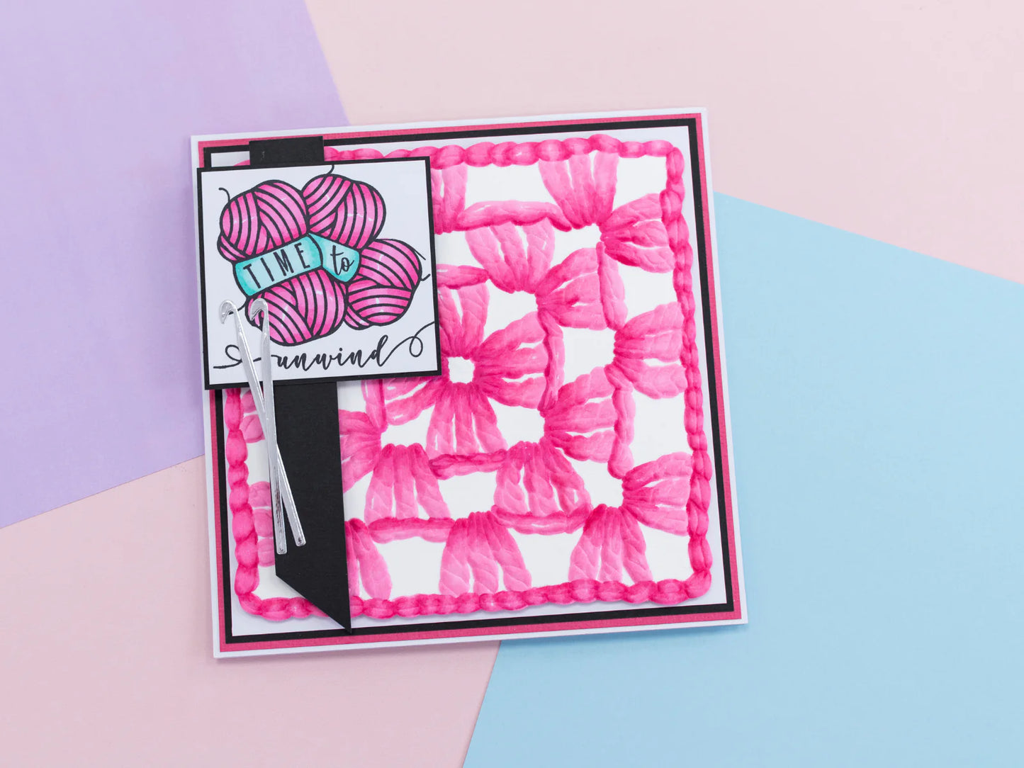 Crafter’s Companion 5.5″ x 5.5″ 3D Embossing Folder - Crochet