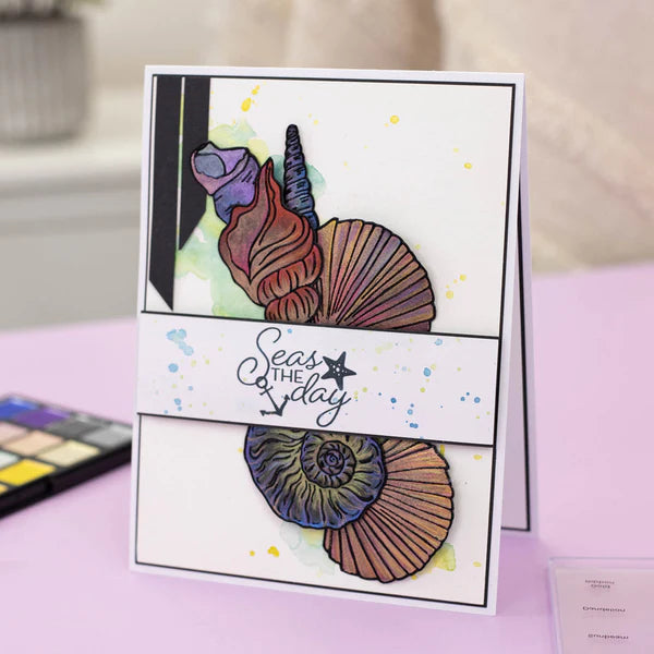Crafters Companion - Inking & Stamping - Clear Acrylic Stamp - Seas the Day