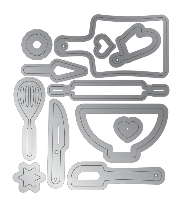 Crafter's Companion Kitchen Collection - Metal Die - Here for the Cake
