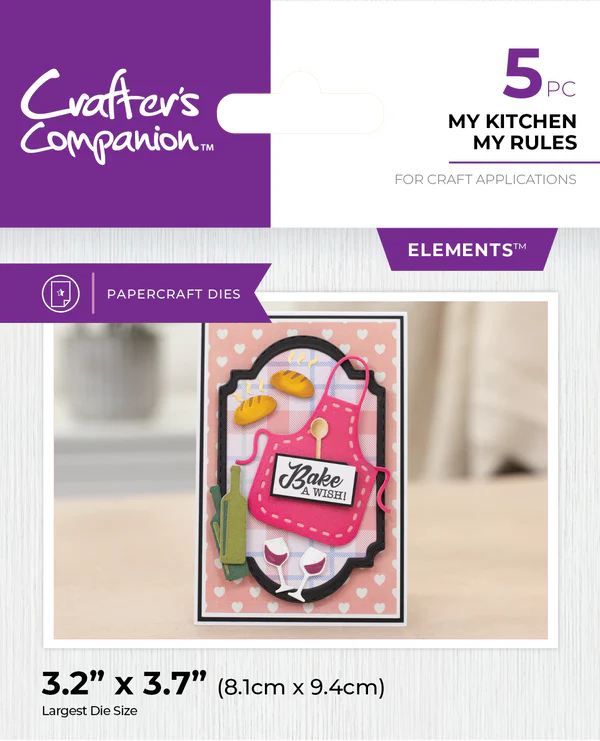 Crafter's Companion Kitchen Collection - Metal Die - My Kitchen My Rules