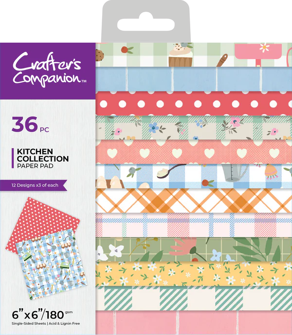Crafter's Companion Kitchen Collection - Paper Pad 6"x6"
