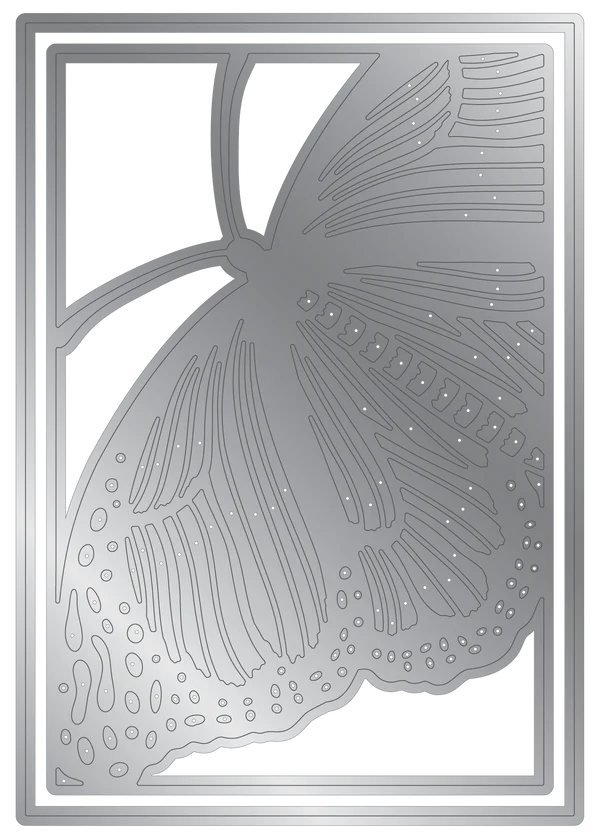 Crafter's Companion Metal Die Create a Card 5"x7" - Admiral Butterfly