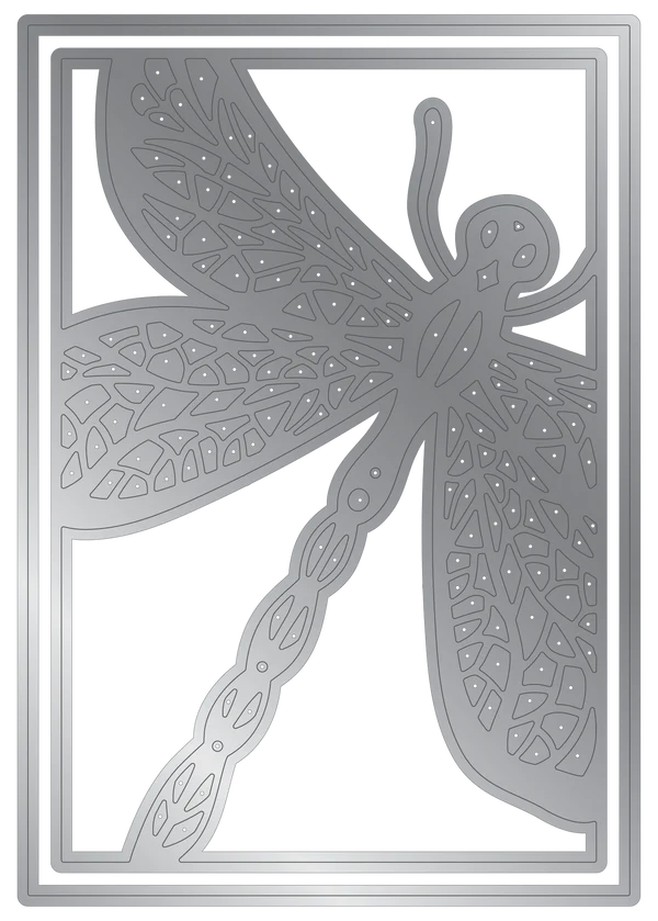 Crafter's Companion Metal Die Create a Card 5"x7" - Dainty Dragonfly