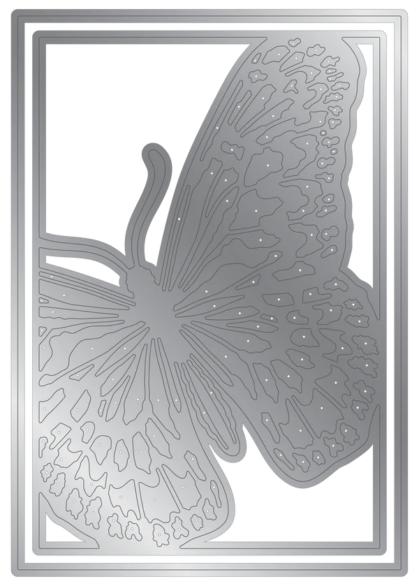 Crafter's Companion Metal Die Create a Card 5"x7" - Lady Butterfly