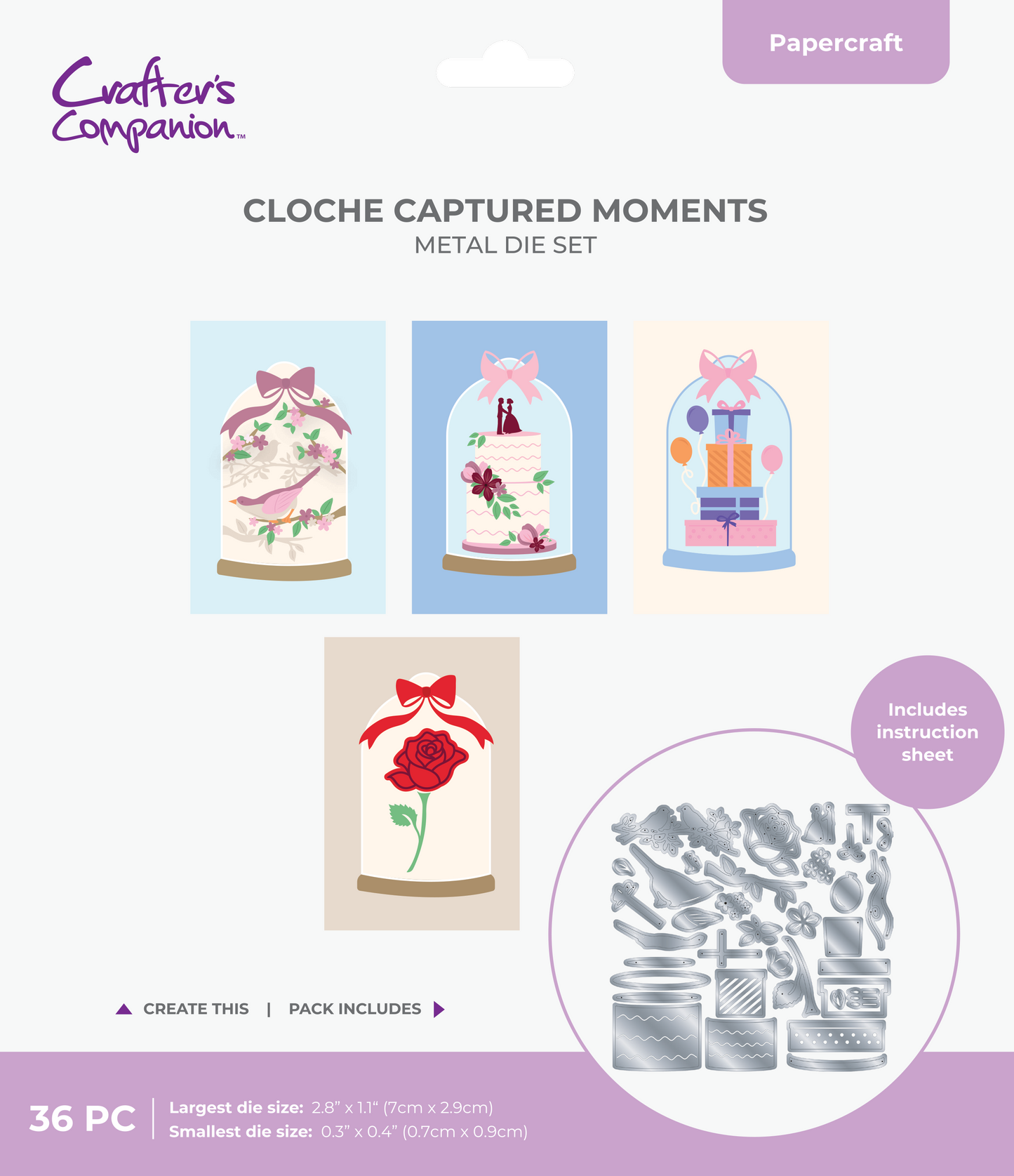 Crafters Companion Metal Die - Cloche Captured Moments