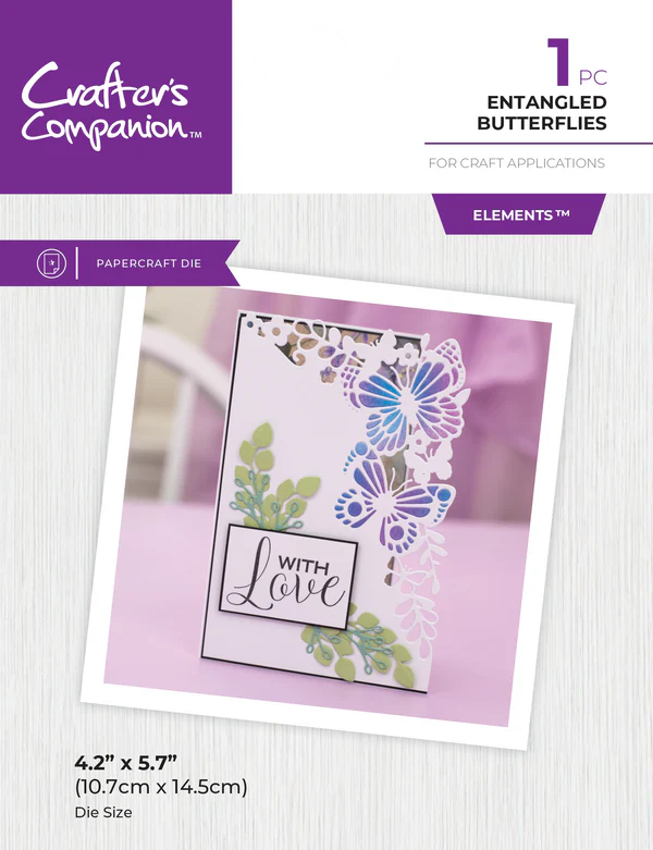 Crafter's Companion Metal Die Edgeable - Entangled Butterflies